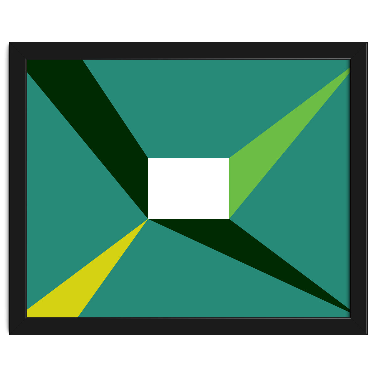 Geometric Shapes No. 27 - green, yellow & lime