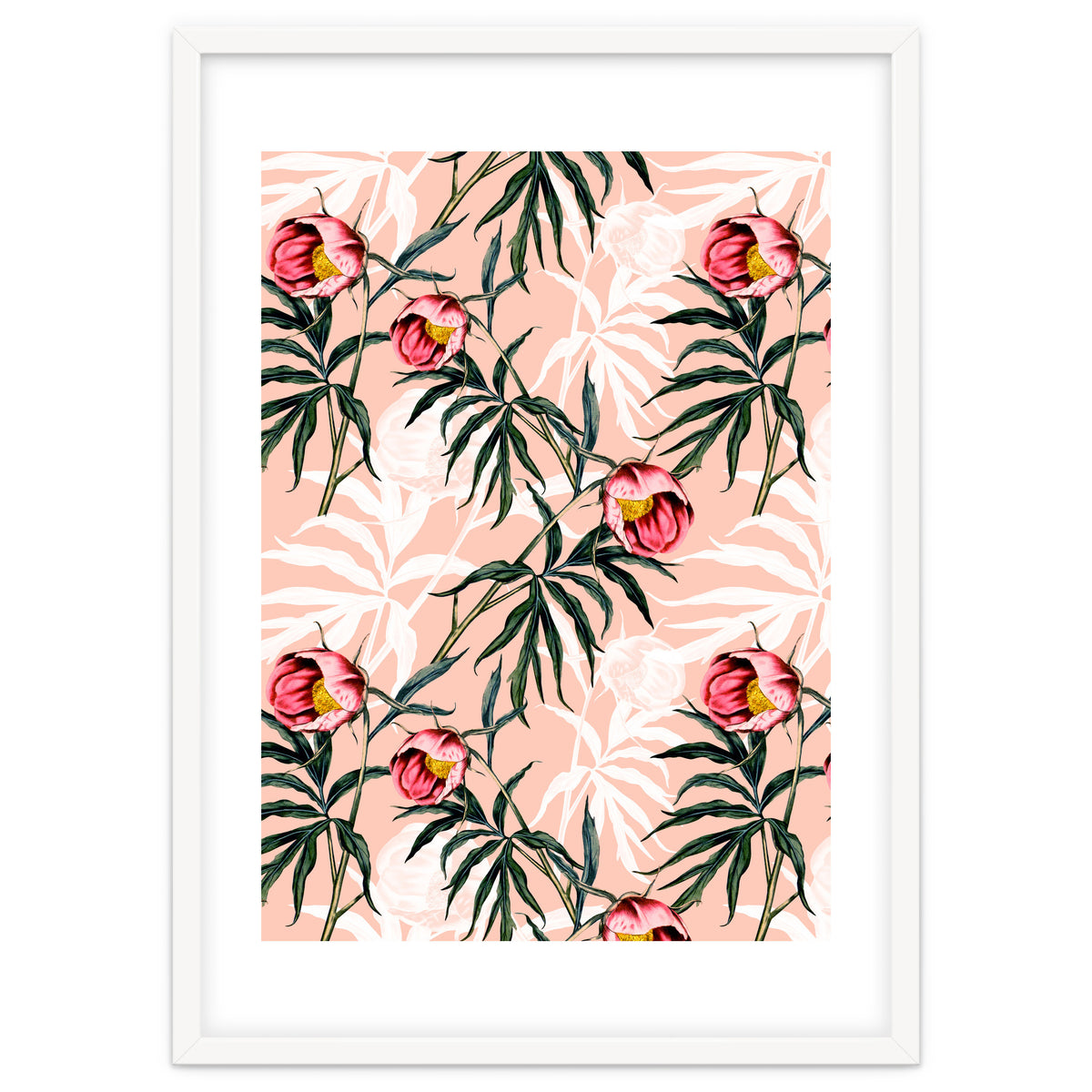 Flowery blooming pink