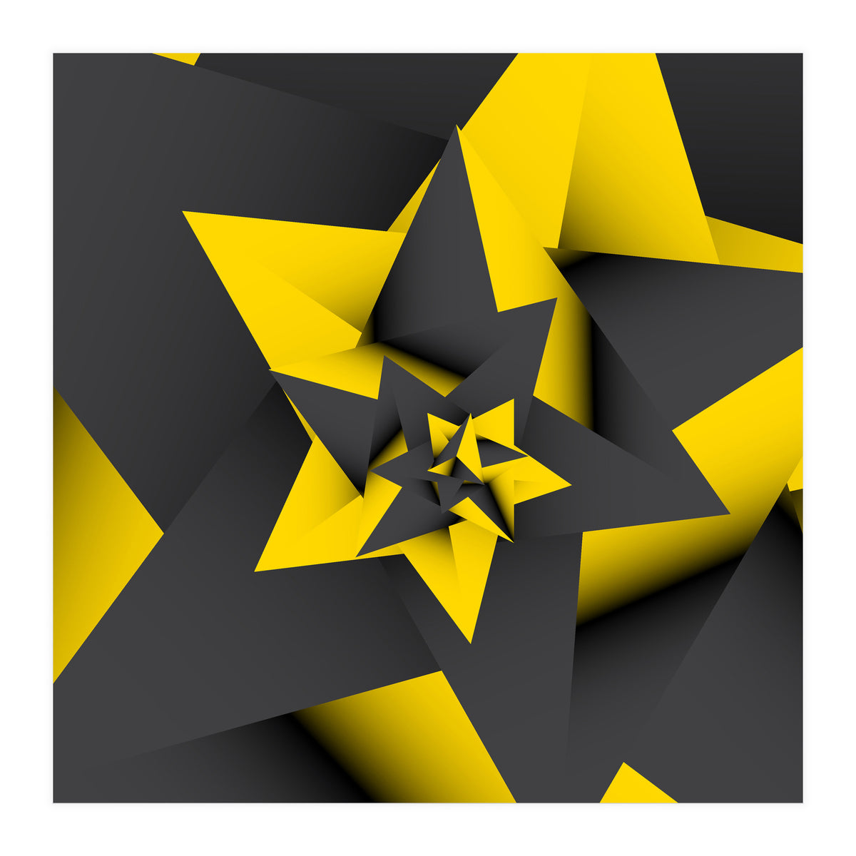 Yellow Abstract (Print Only)