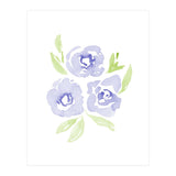 Wild Roses | Periwinkle Blue (Print Only) thumbnail