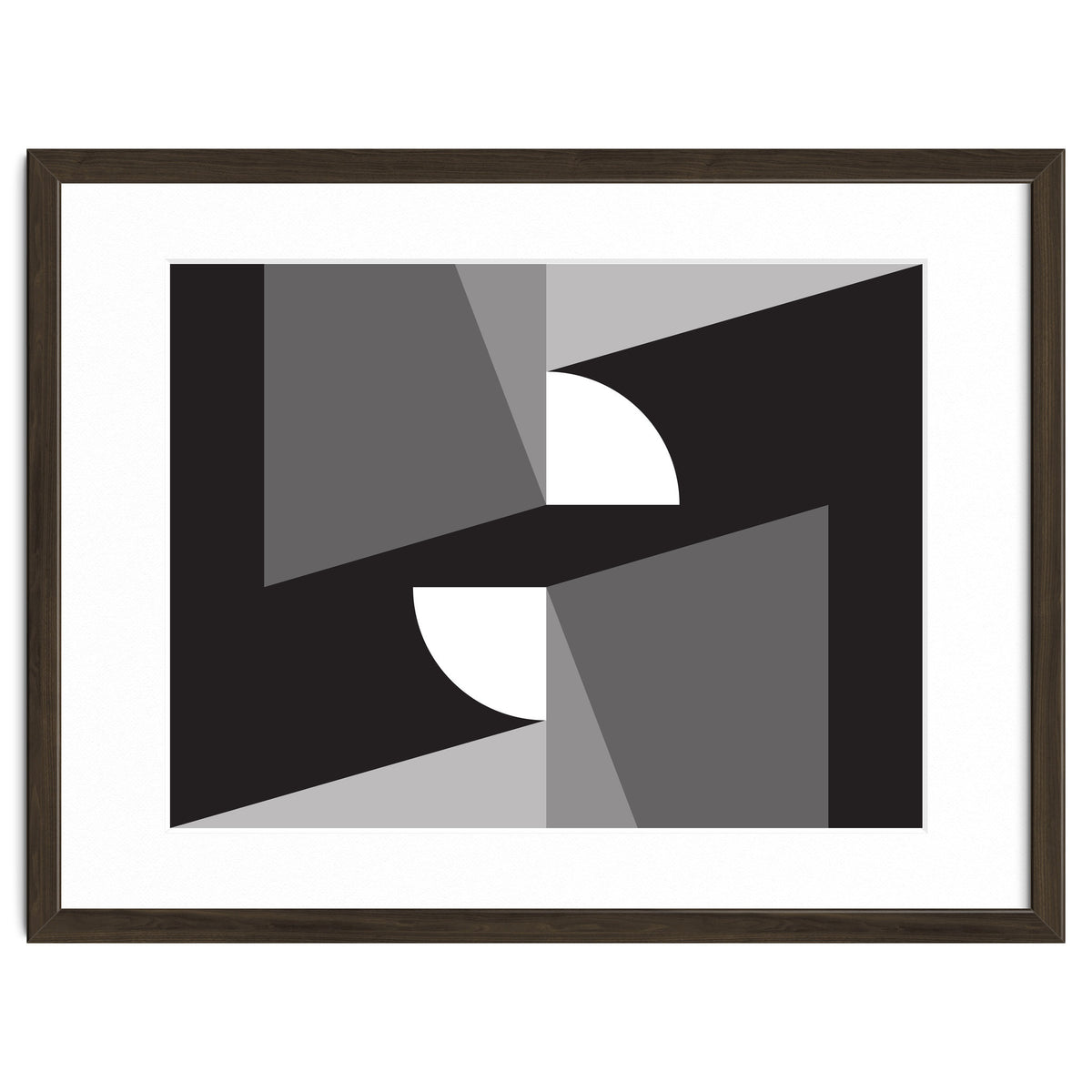 Geometric Shapes No. 11 - monochrome