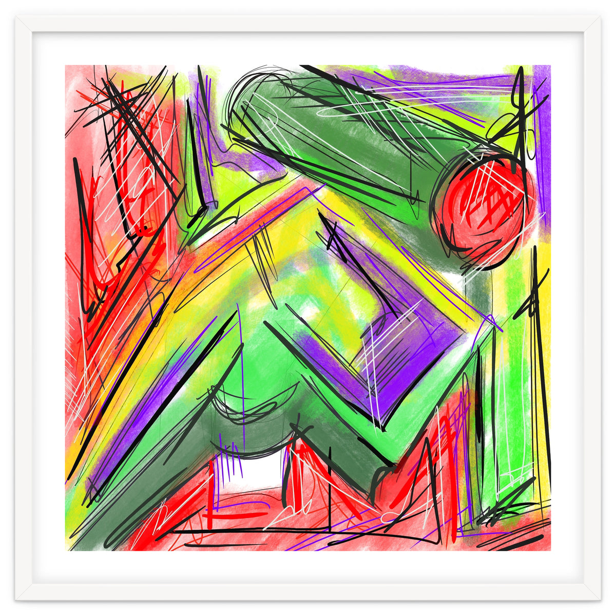 Colored Shapes In Perspective