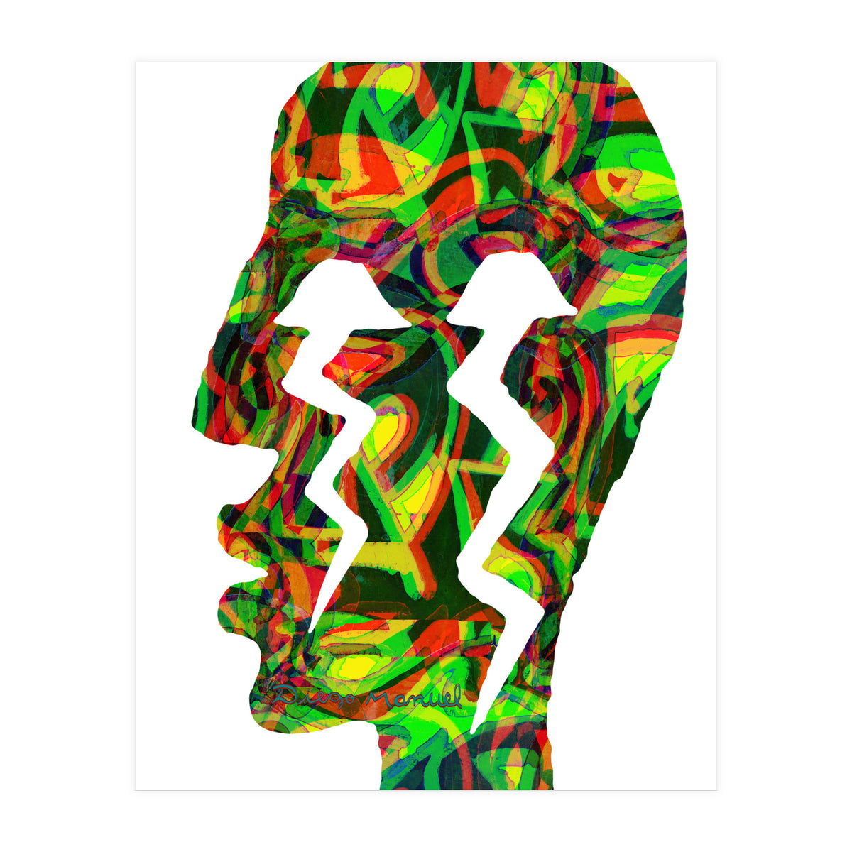 Perfil Con Rayos  (Print Only)