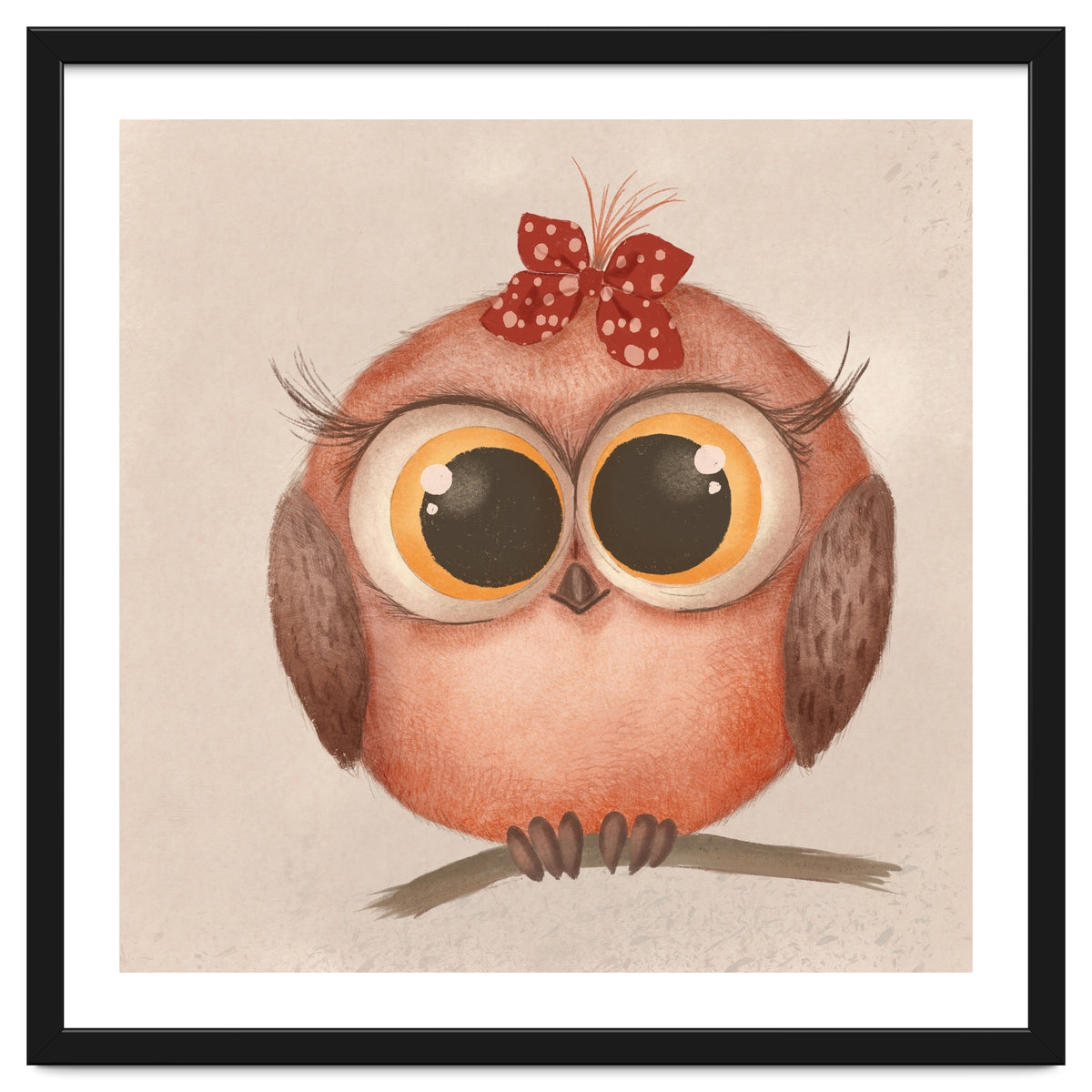 Woodland Nursery - Baby Owl Illustration