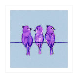 Three purple birds (Print Only) thumbnail