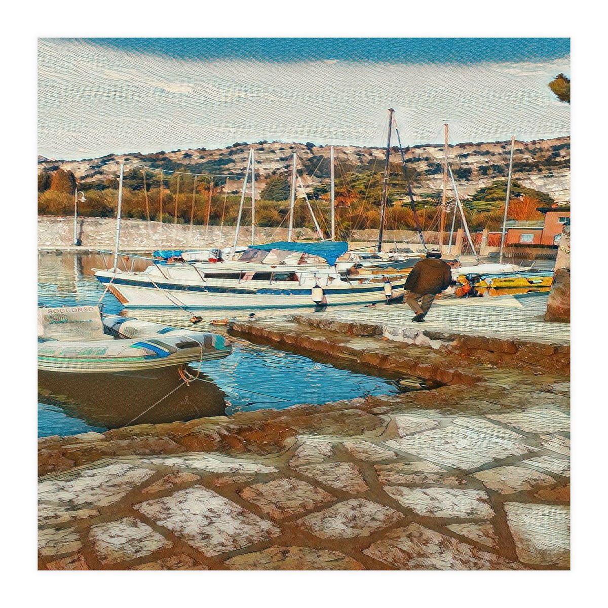 Alone on Gardasee, Italy. (Print Only)