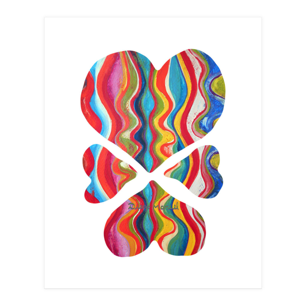 4 Corazones 13  (Print Only)