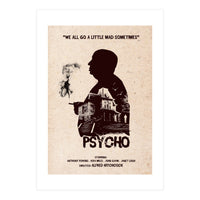 Hitchcock Psycho movie poster (Print Only)