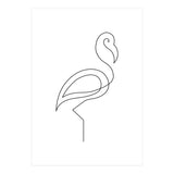 One Line Art Flamingo (Print Only) thumbnail