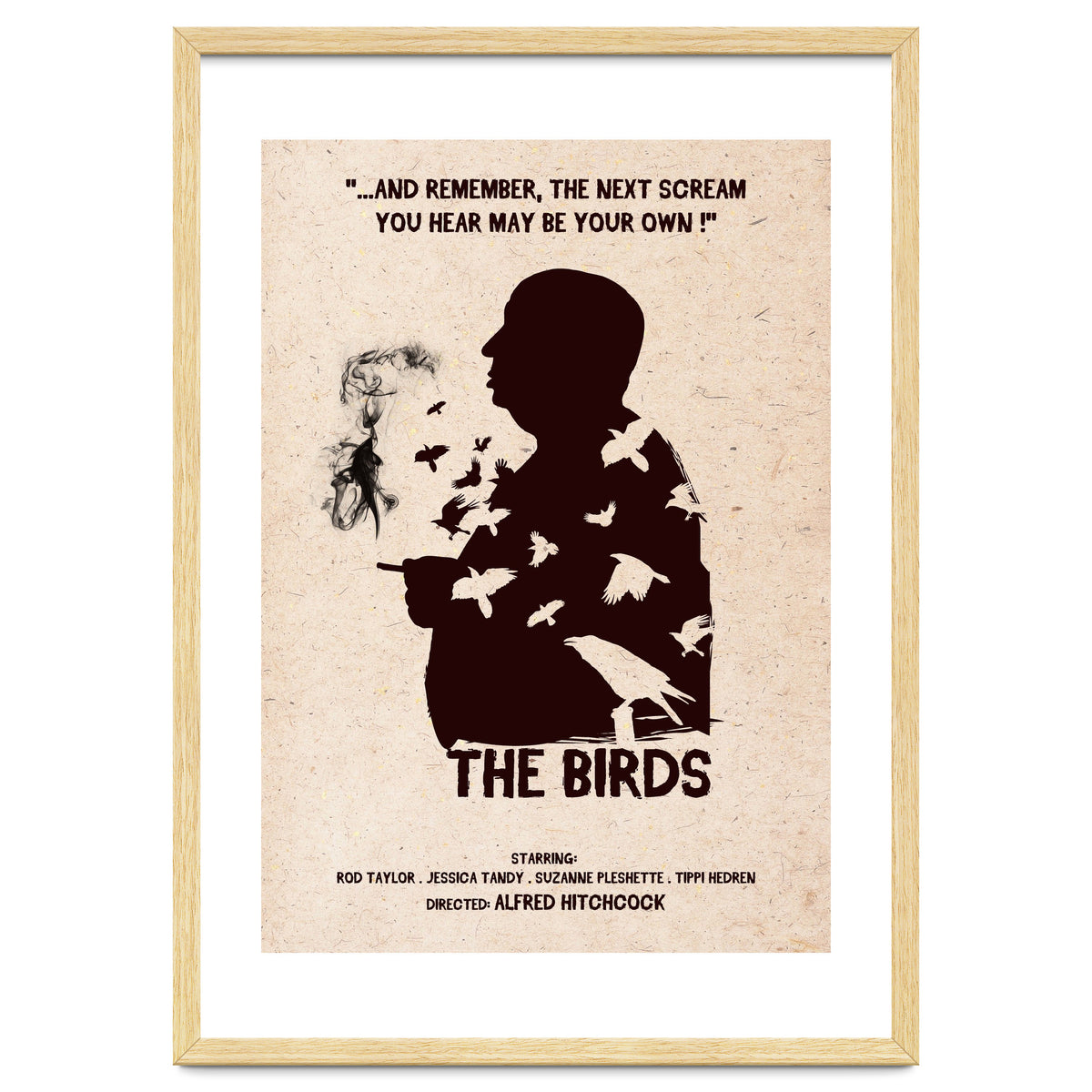 Hitchcock The Birds movie poster
