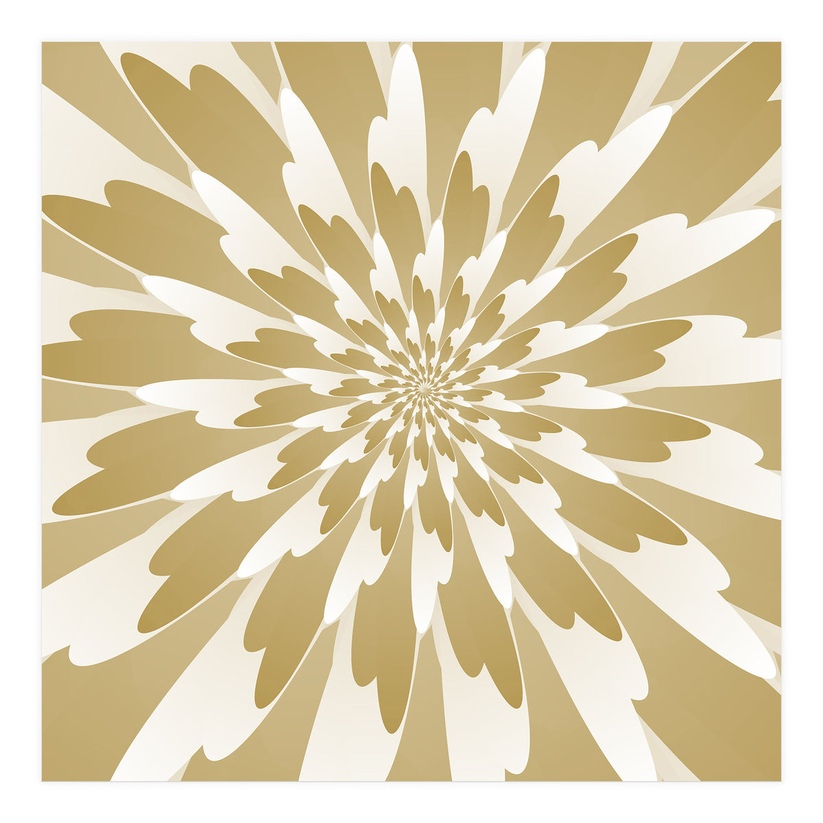 Spiral Flower Design Art (Print Only)