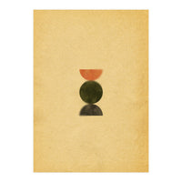 Blurry mid century modern shapes (Print Only)