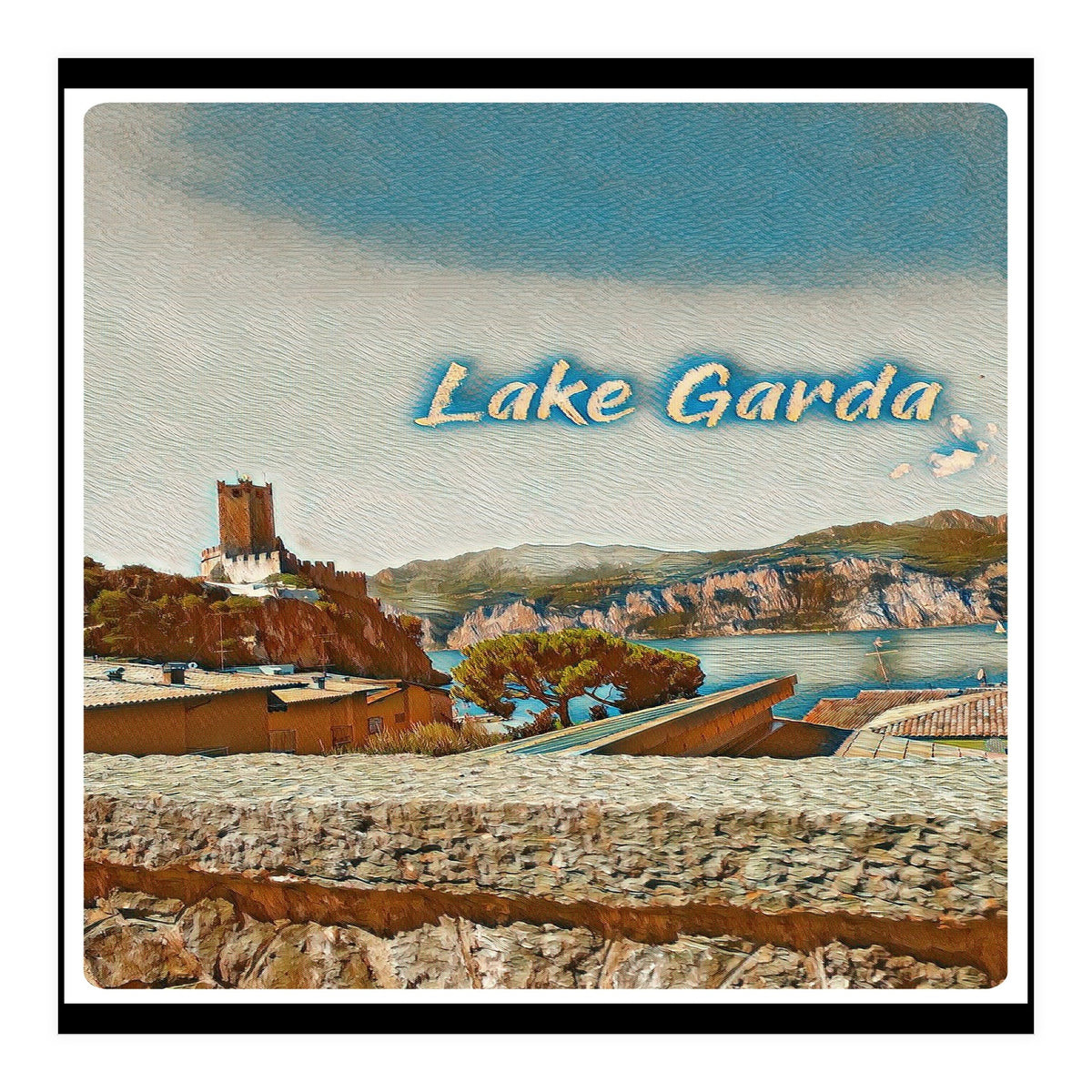 Malcesine Castle On Lake Garda (Print Only)