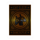 Eat Sleep Game Repeat (Print Only) thumbnail