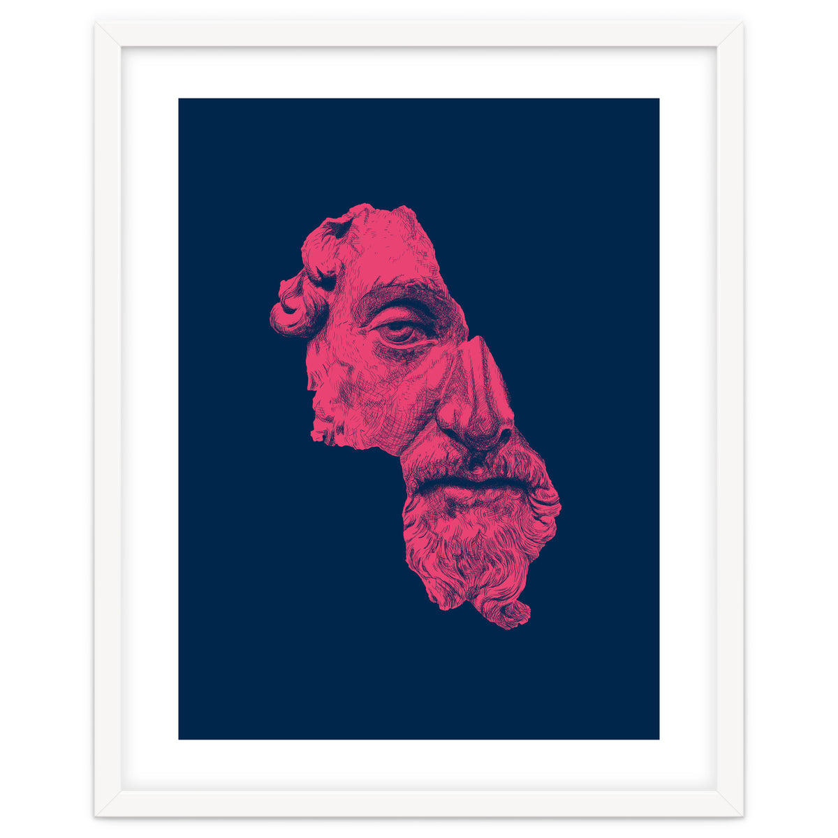 MARCUS AURELIUS ANTONINUS AUGUSTUS / prussian blue / vivid red