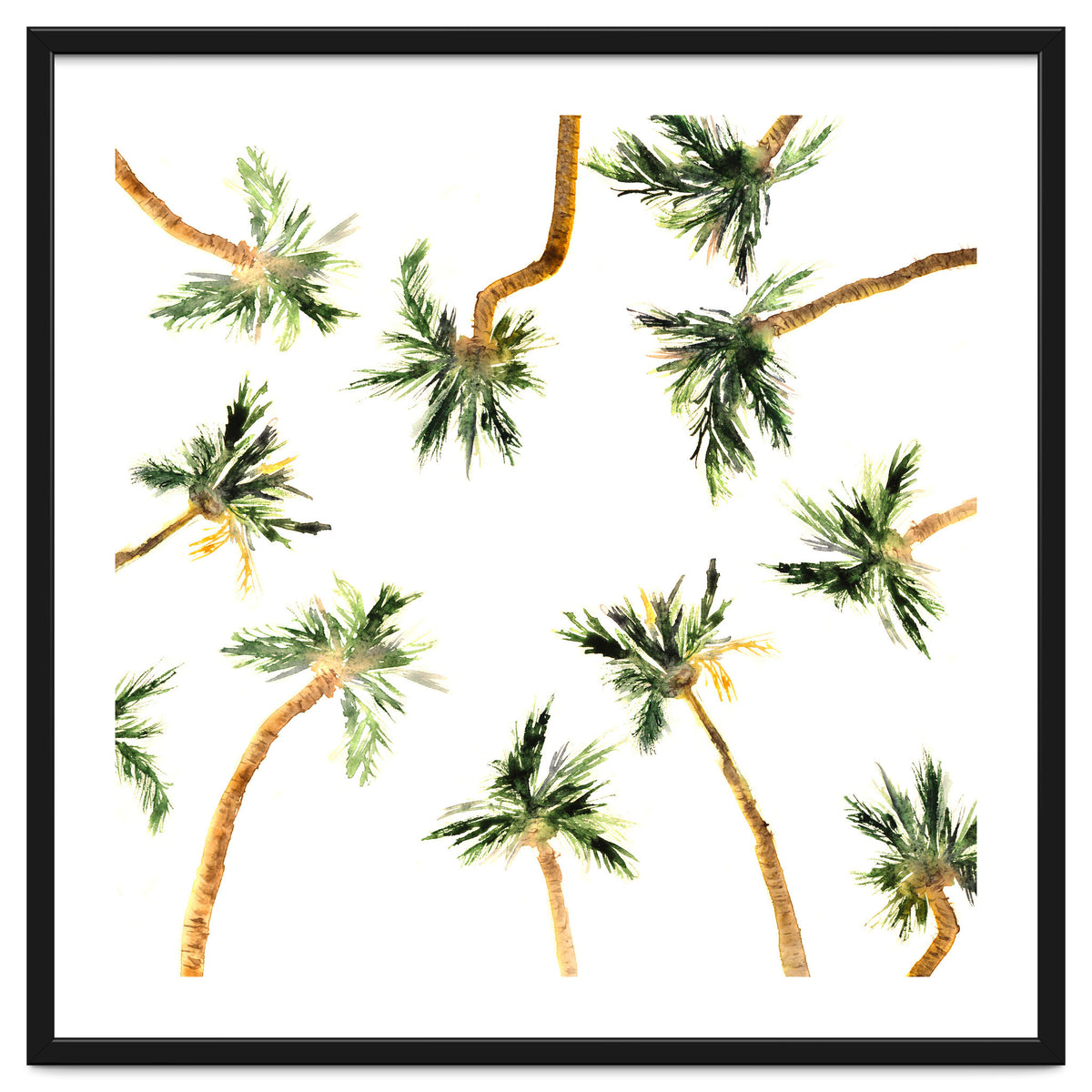 Under the coconut palms || watercolor