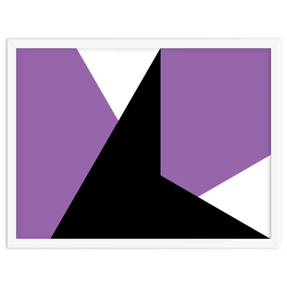 Geometric Shapes No. 64 - purple & black