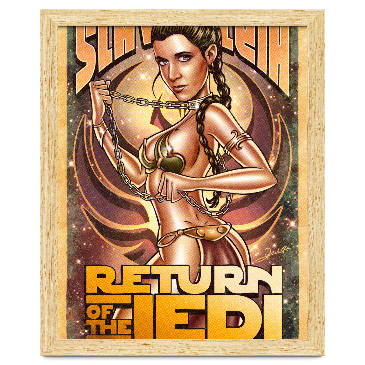 Slave Leia Art Print by Renato Cunha | Arthaus