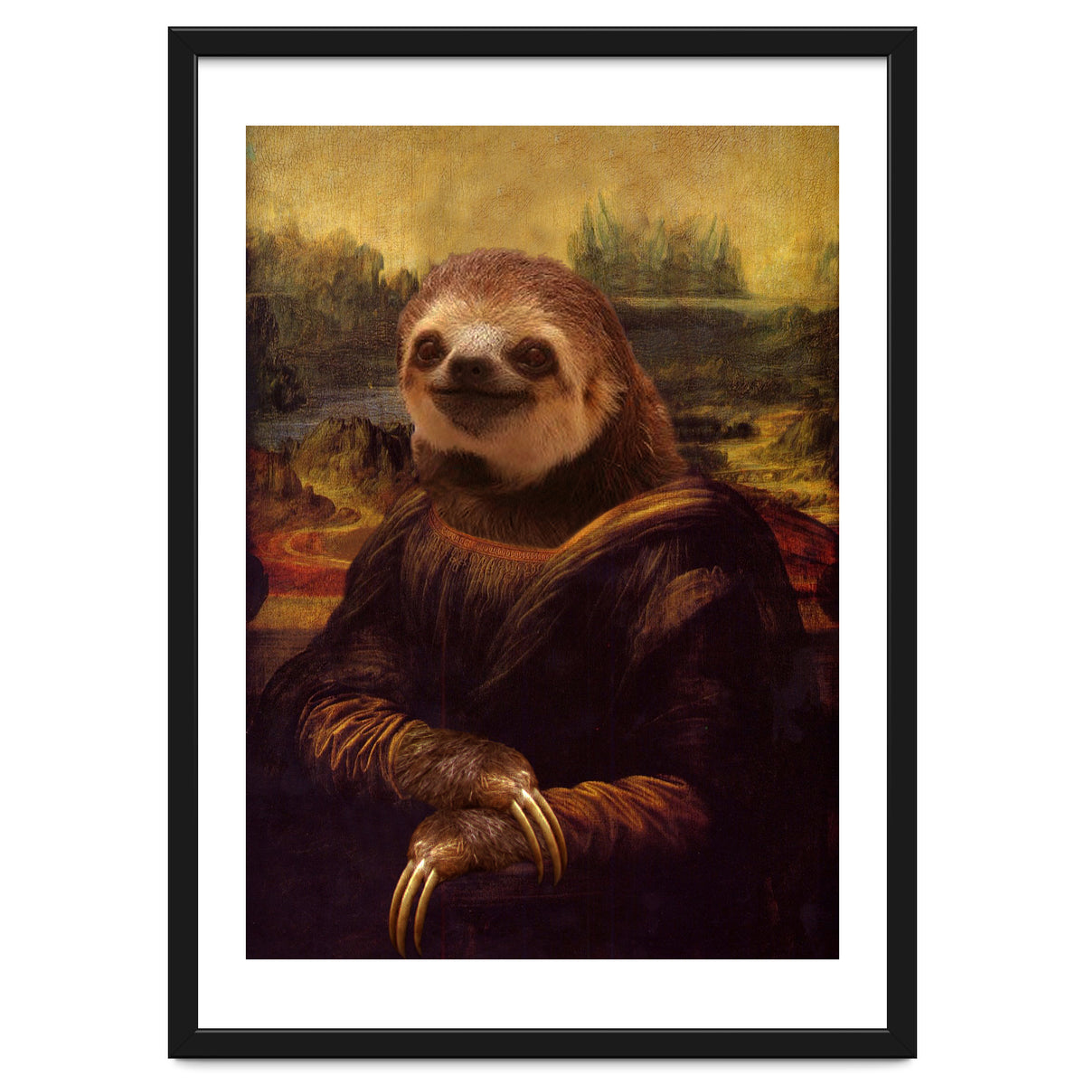 Sloth Mona Lisa