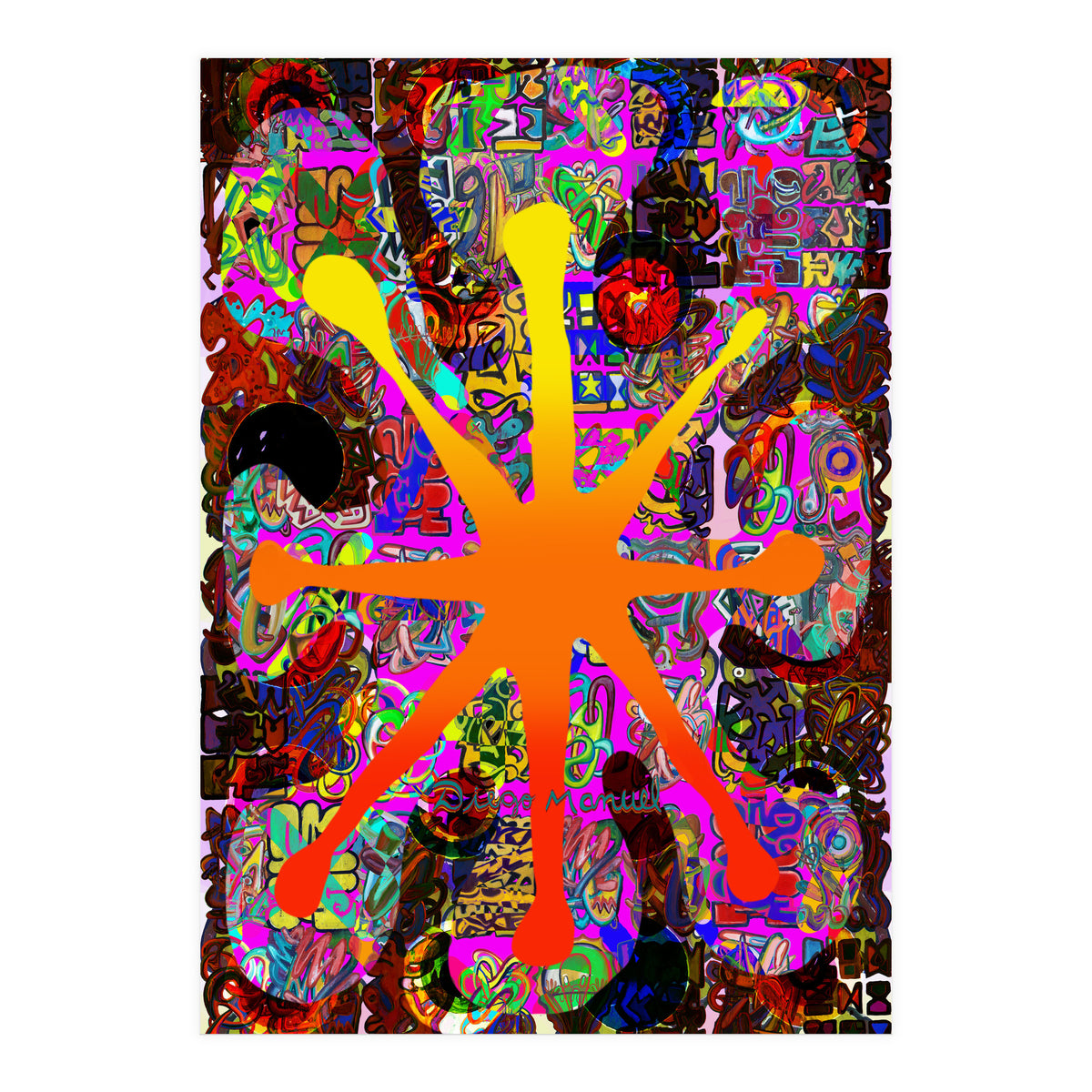 Fuego Y Graffiti 66 (Print Only)