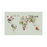 Vintage Botanical Map - Green (Print Only) thumbnail