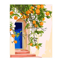 Wherever you go, go with all your heart | Summer Travel Morocco Boho Oranges | Architecture Building (Print Only)