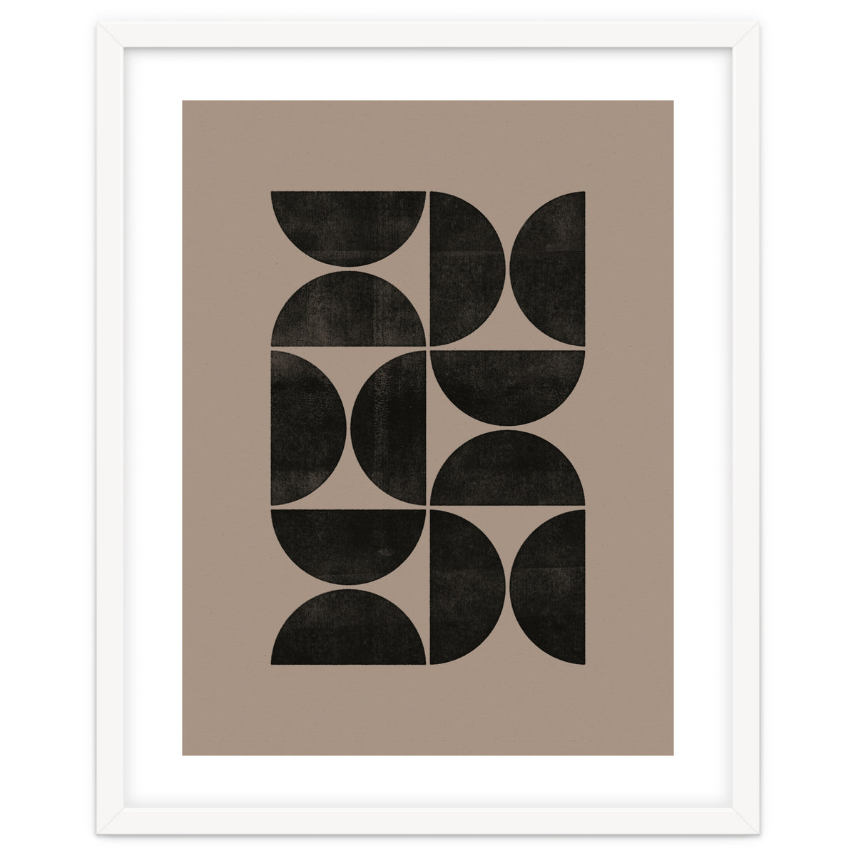 Mid-Century Modern No.24 - Woodblock Print