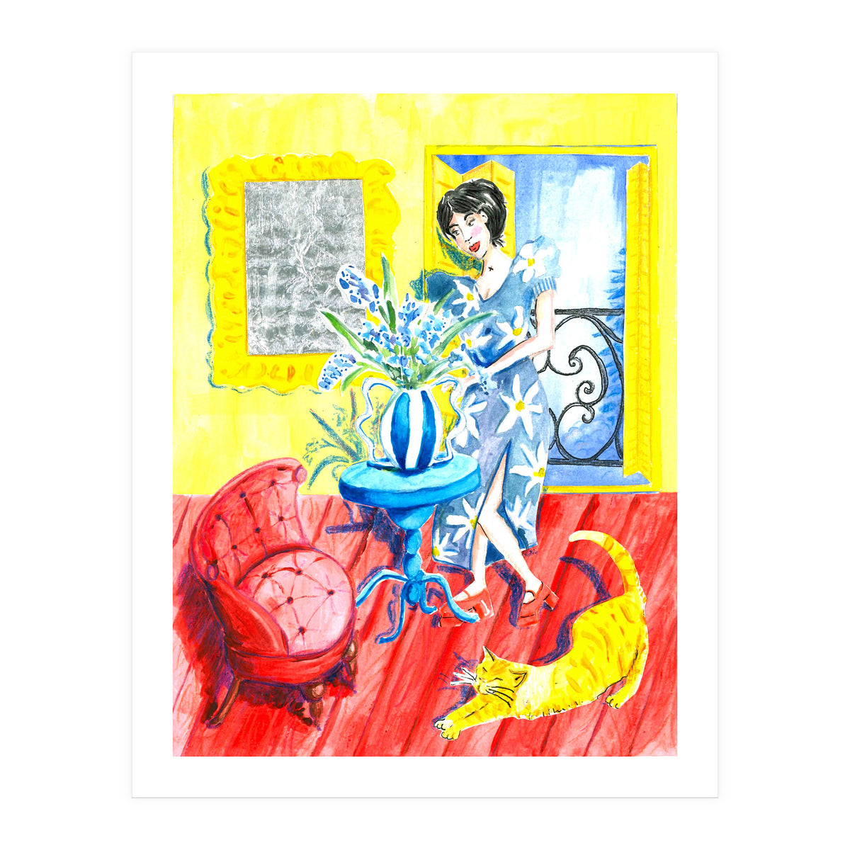 Fanny In The Living Room (Print Only)