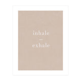 Inhale Exhale Beige Yoga (Print Only) thumbnail