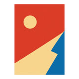 Edge Of Mountain Mid Century Geometric Art (Print Only) thumbnail