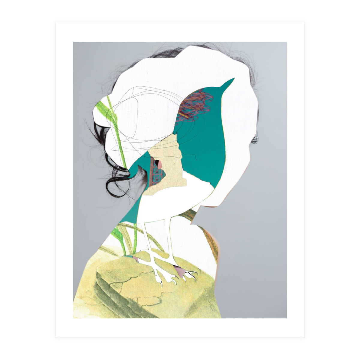 Her Voice Sounds Like A Bird (Print Only)