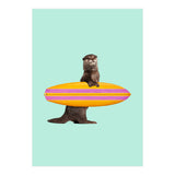 Surfing Otter (Print Only) thumbnail