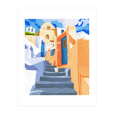 Cat in Greece, Architecture Tropical Exotic Travel (Print Only) thumbnail