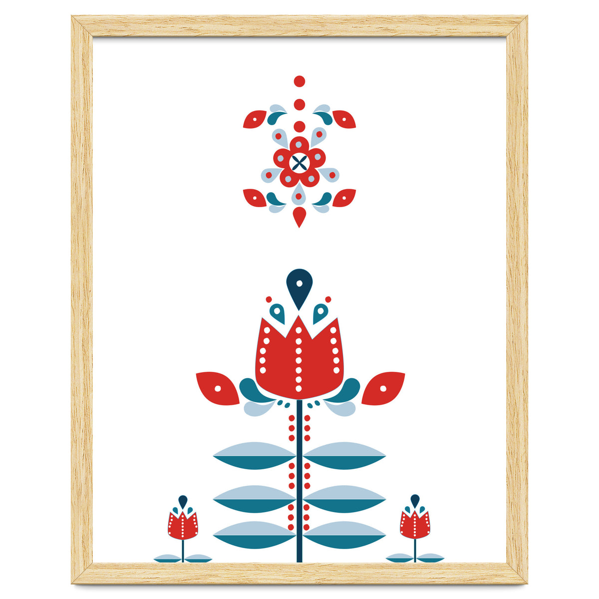 Scandinavian Folk Flowers