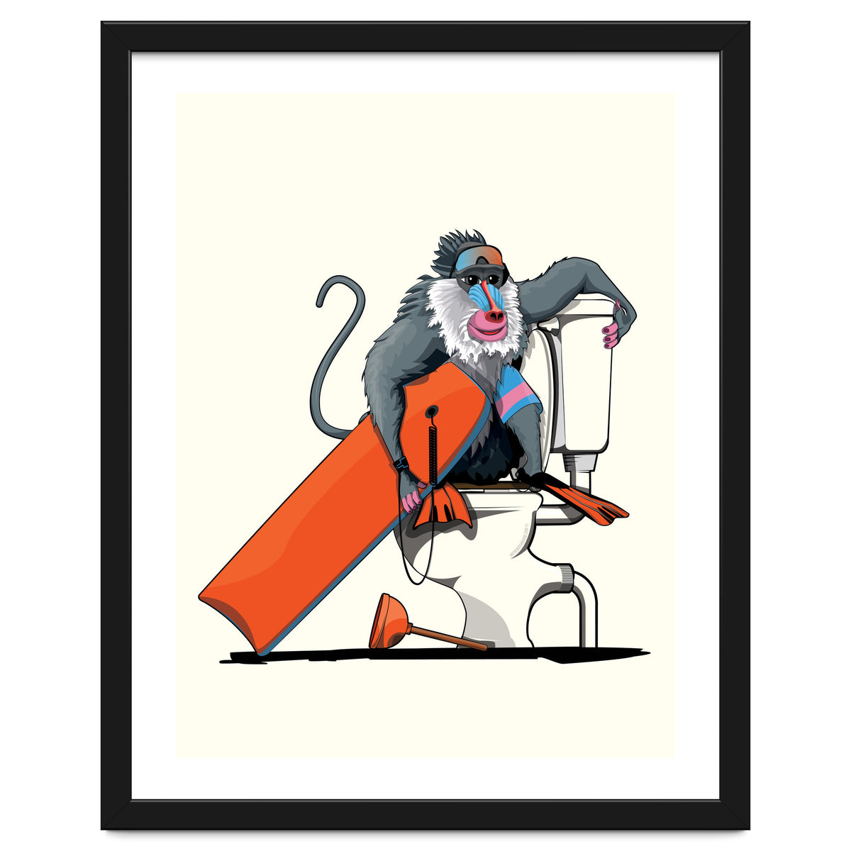 Baboon on the Toilet, Funny Bathroom Humour