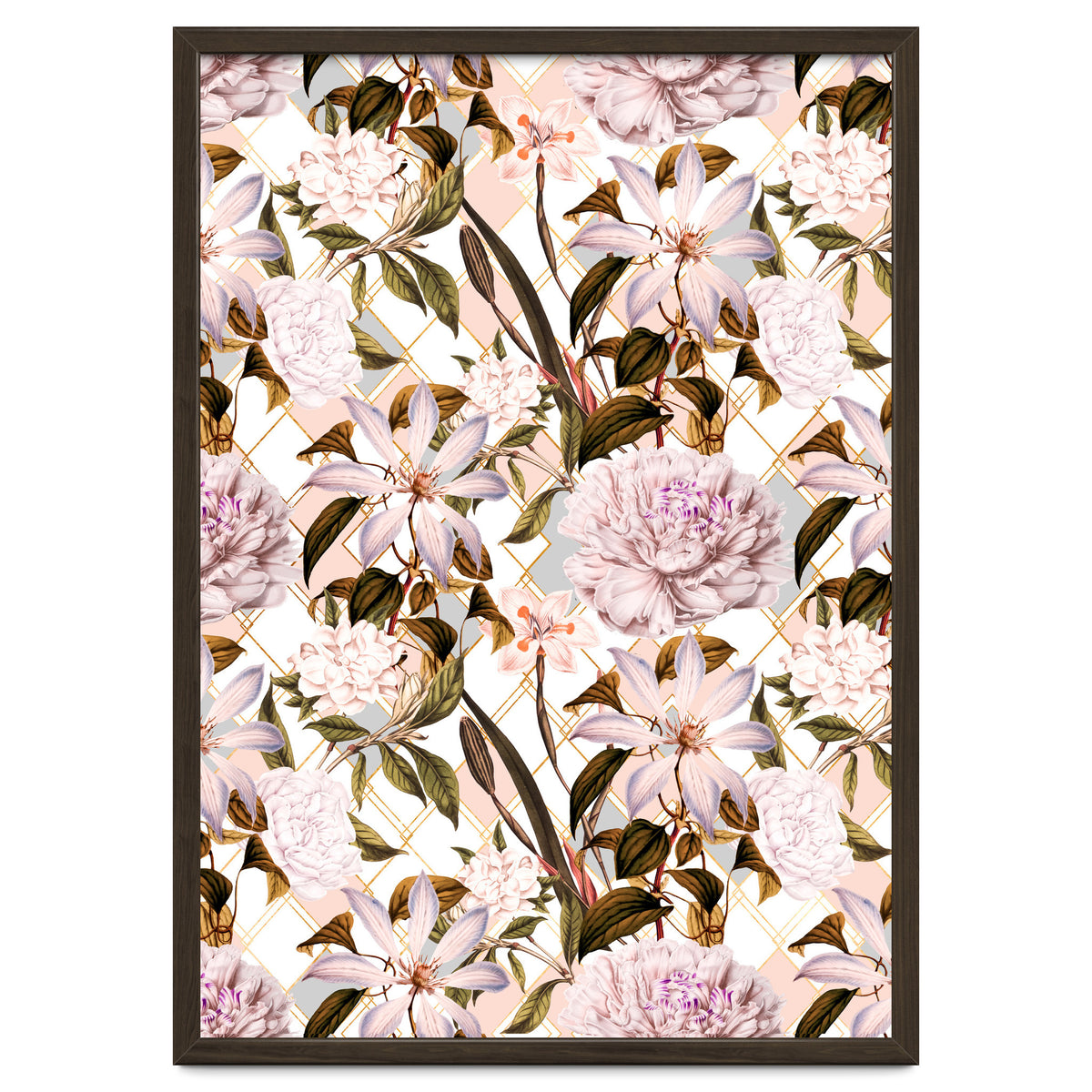 Pink flowering in geometric