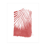 Palm Leaves On Red (Print Only) thumbnail