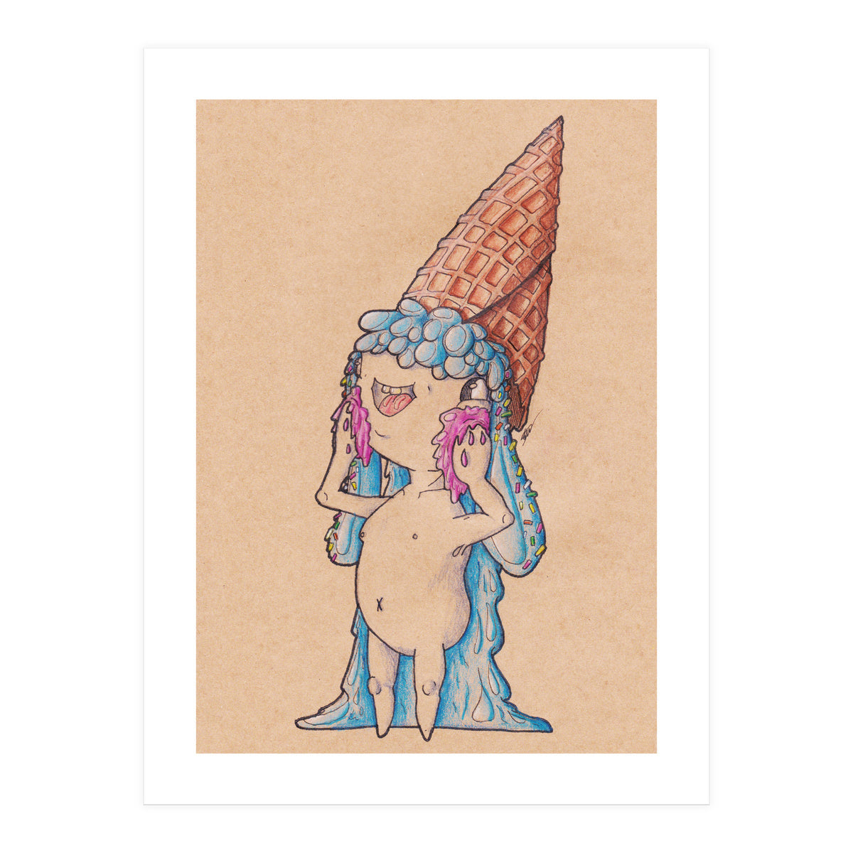 Ice Cream Gluttony (Print Only)