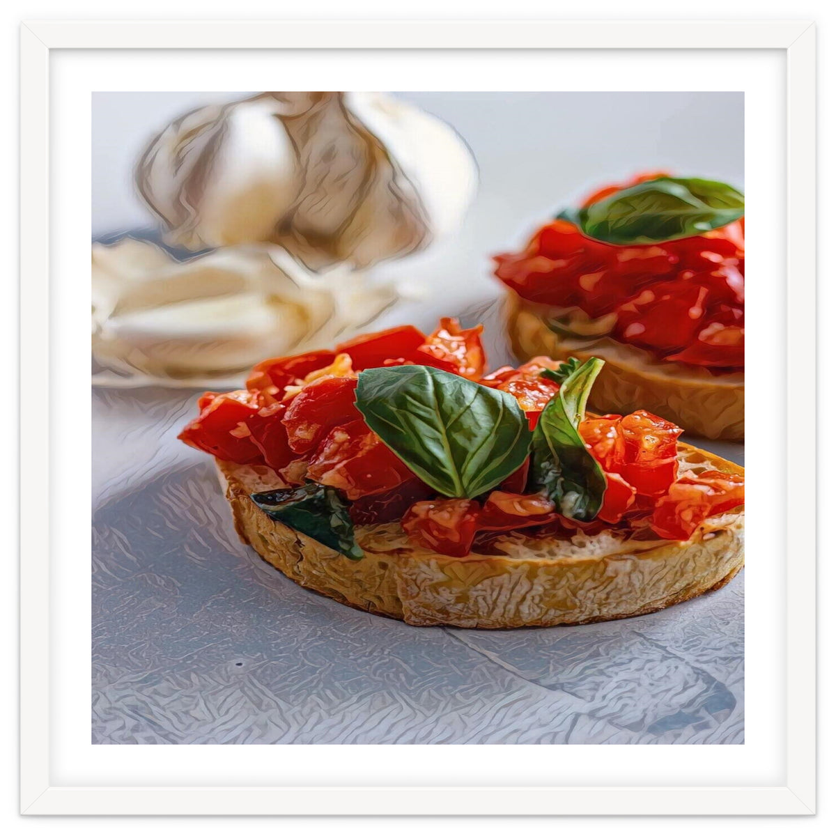 Beautiful Bruschetta Italian Food