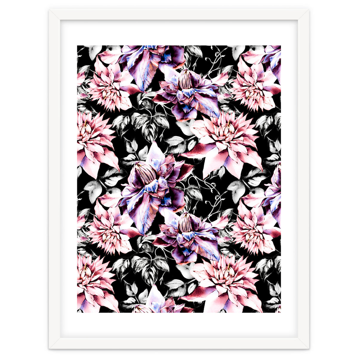 Pink bloom in the dark