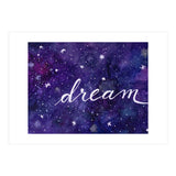 Watercolor inspirational dream galaxy (Print Only) thumbnail