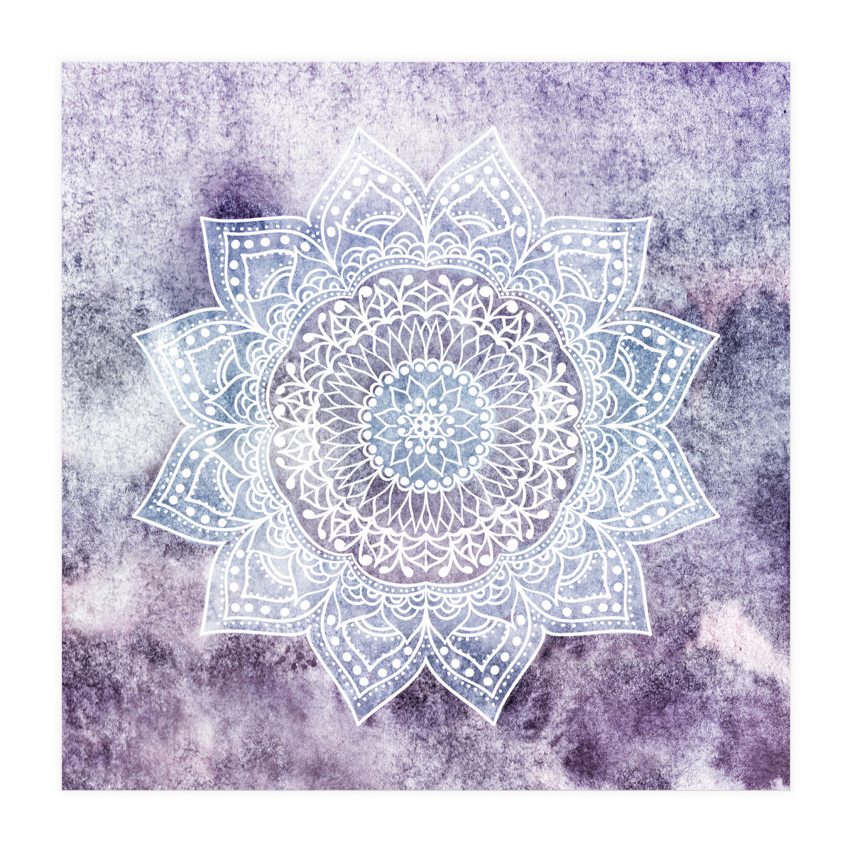 Deep Purple Mandala  (Print Only)