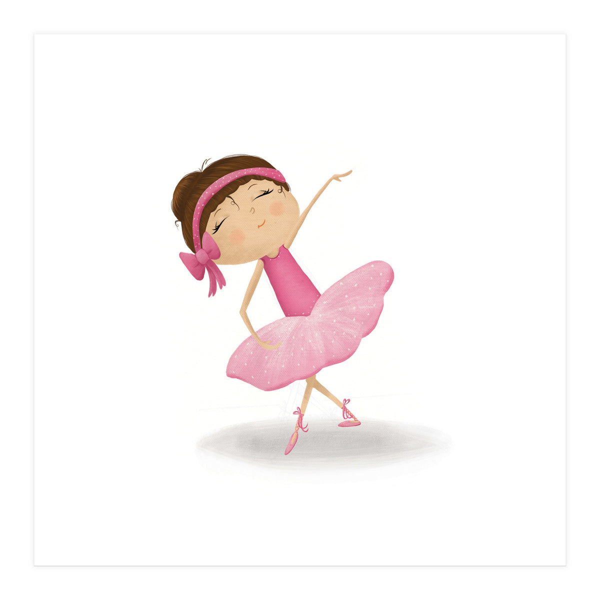 Adorable Plie Ballerina Nursery Print (Print Only)