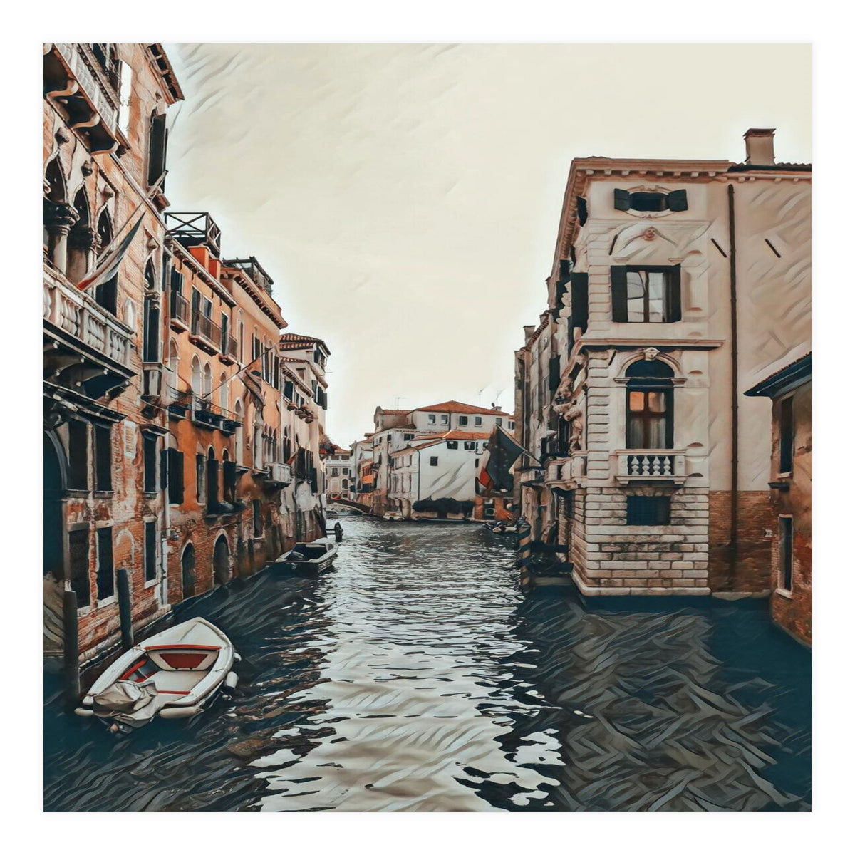 Water Way In Venice (Print Only)