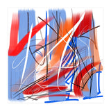 Traces In Blue And Red (Print Only) thumbnail