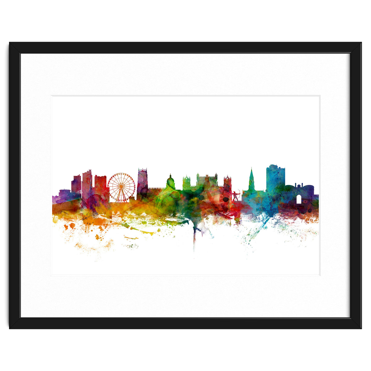 Nottingham England Skyline