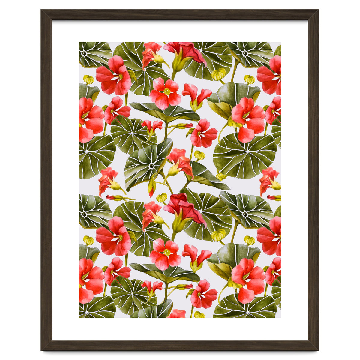 Nasturtiums watercolor 02