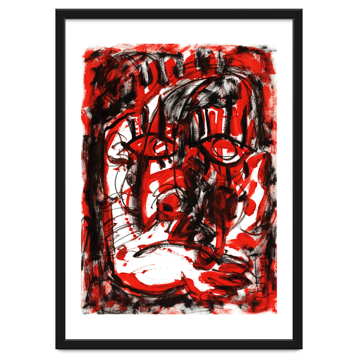 Anger - white background