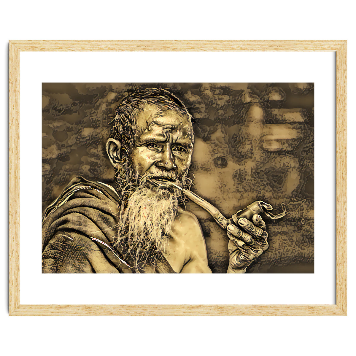 Old Man with Pipe