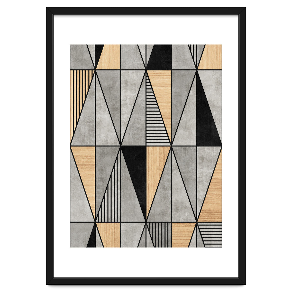 Concrete and Wood Triangles